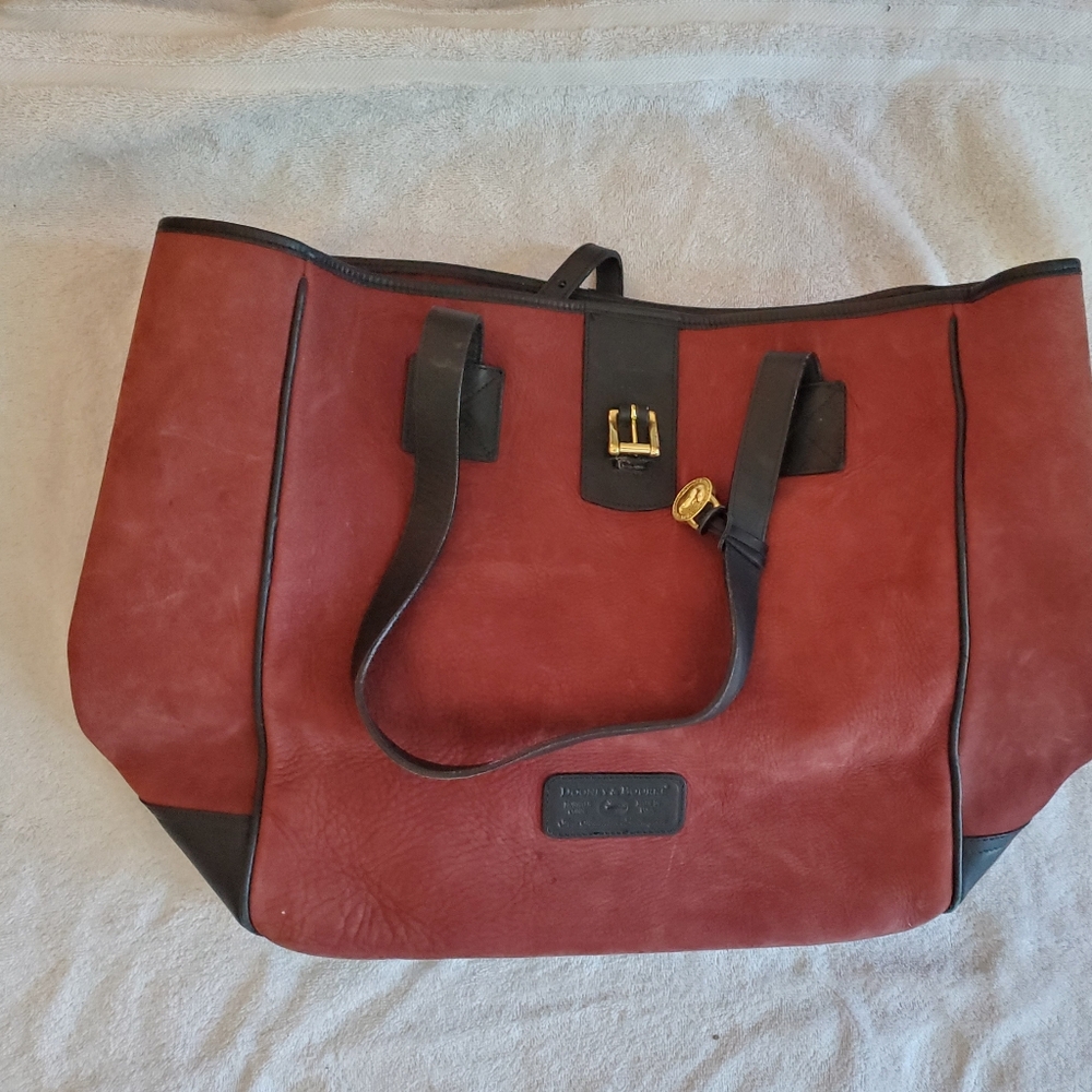 Dooney and Burke large tote suede